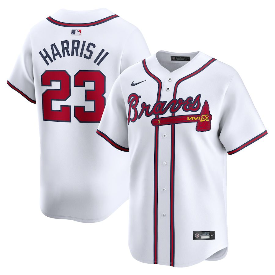 Men Atlanta Braves #23 Michael Harris II Nike White Home Limited Player MLB Jersey->atlanta braves->MLB Jersey